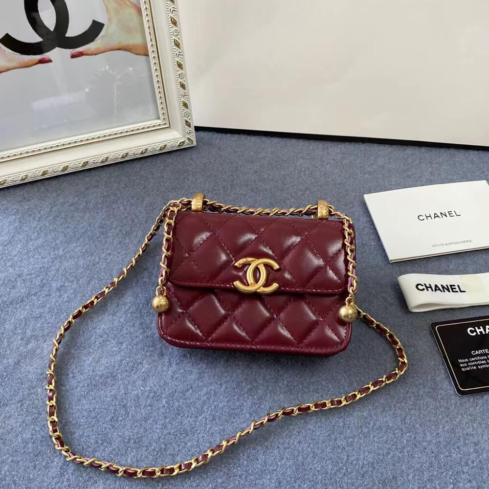 CHANEL Mini Clutch with Chain(high-end grade)