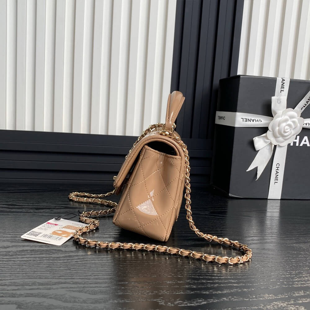 CHANEL Mini Classic Handbag With Top Handle