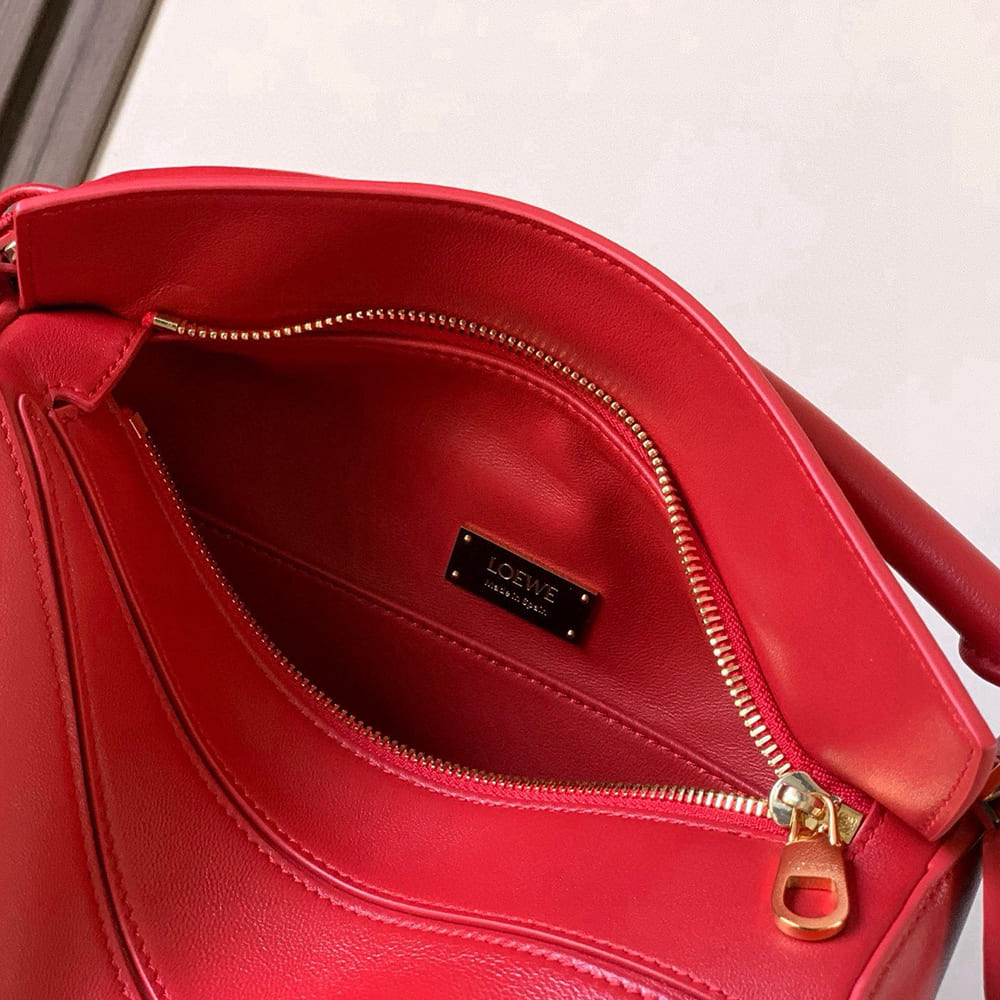 Loewe Small Featherlight Puzzle bag in nappa lambskin(HIGH-END GRADE)