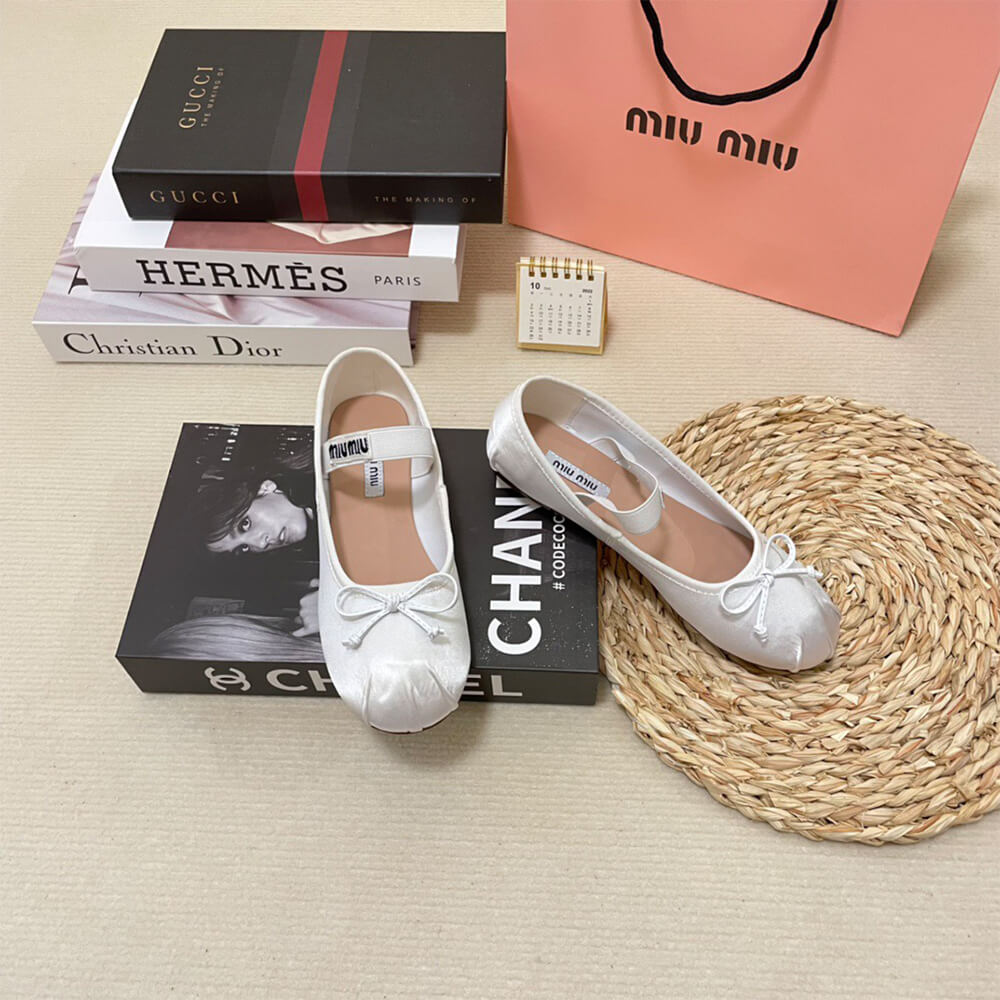 MiuMiu Satin ballerinas