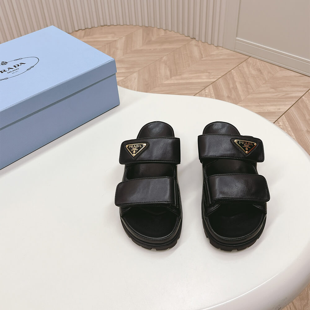 PRADA Nappa leather slides