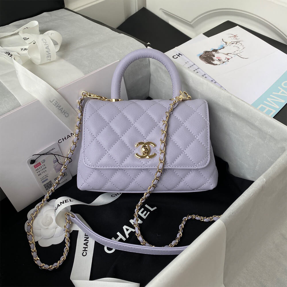 Chanel MINI COCO Handle Bag(HIGH-END GRADE)