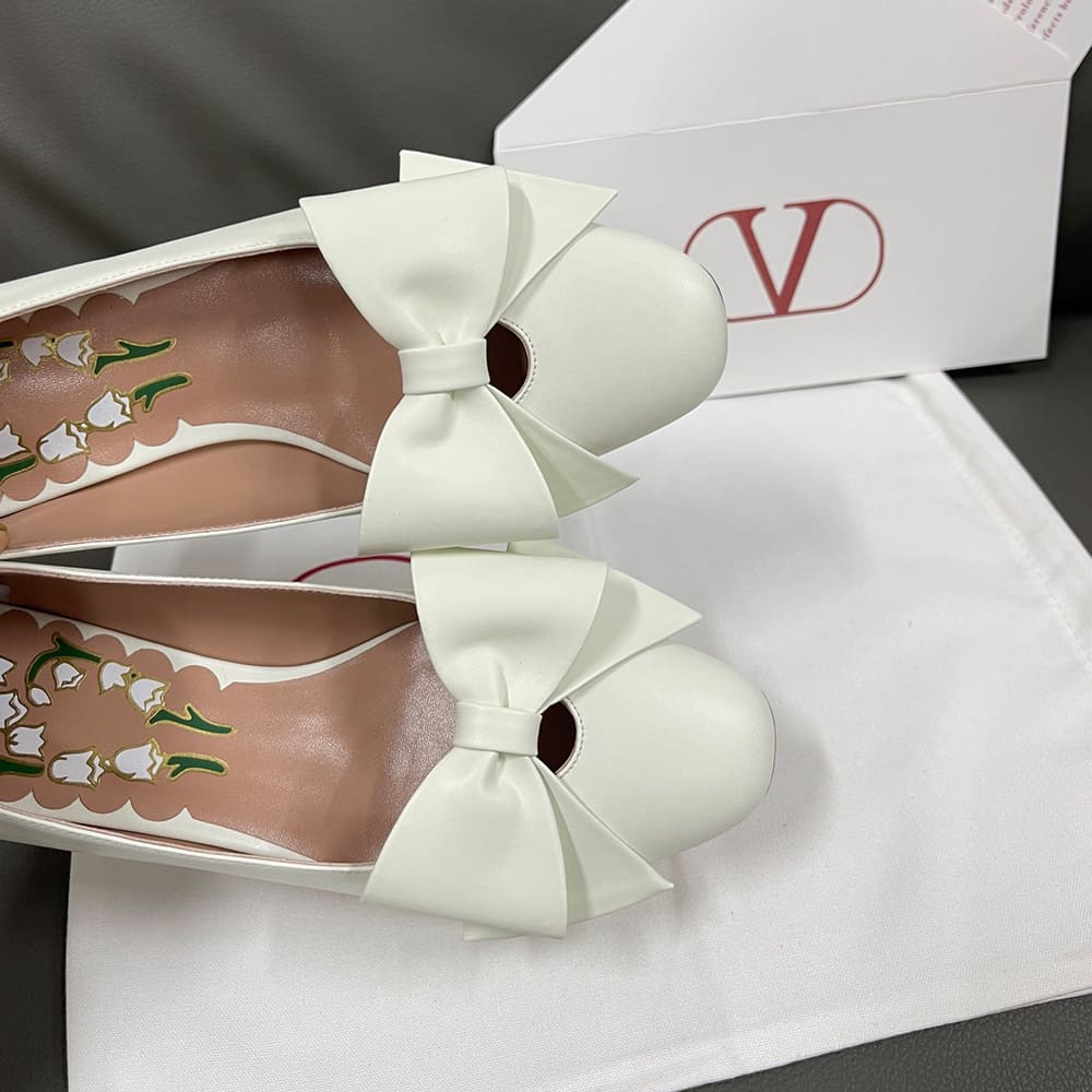 VALENTINO BOWOW sheepskin high heels (heel height 4.5 cm)