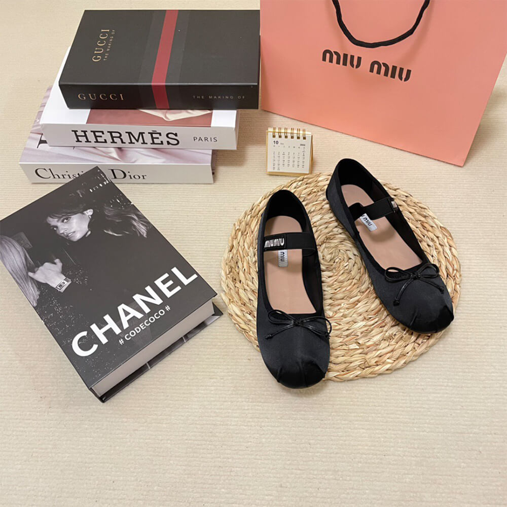 MiuMiu Satin ballerinas