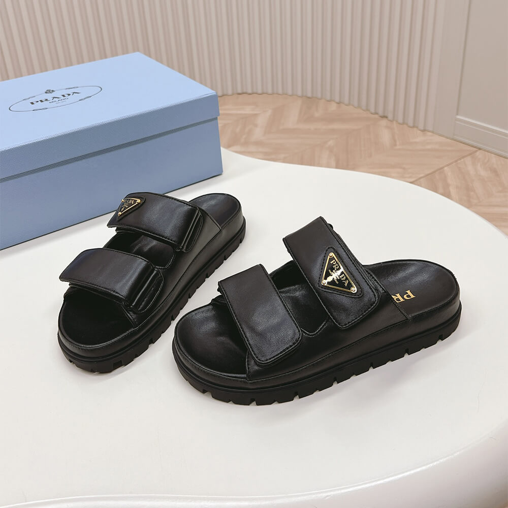 PRADA Nappa leather slides