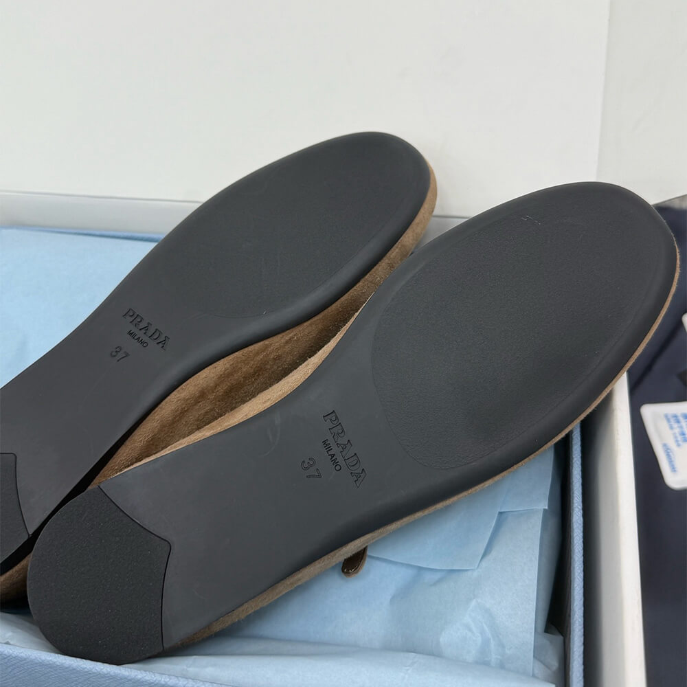 PRADA Suede ballerinas