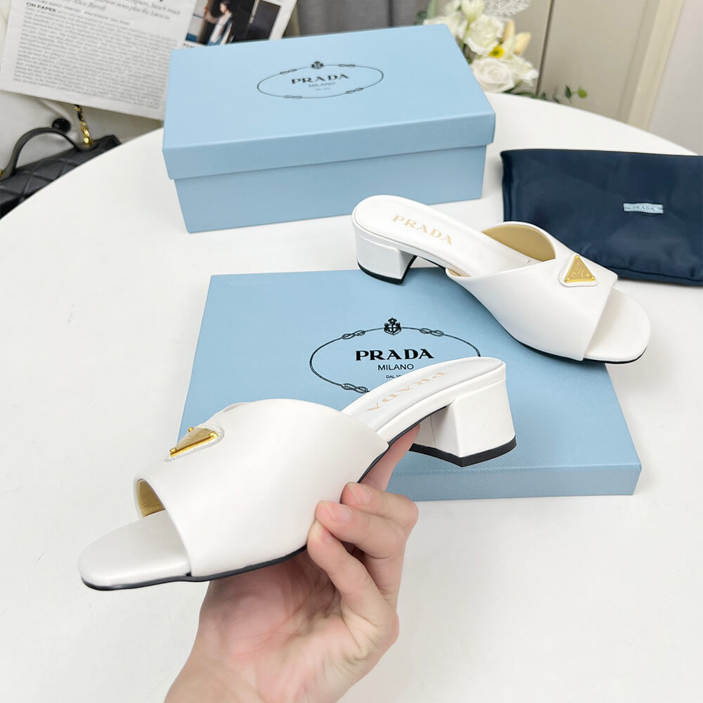 Prada Padded nappa leather sandals