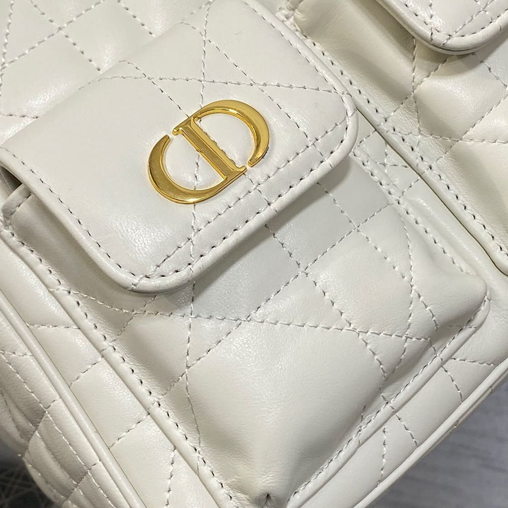 Dior Medium Dior Caro Multicarry Backpack with Chain(HIGH-END GRADE)