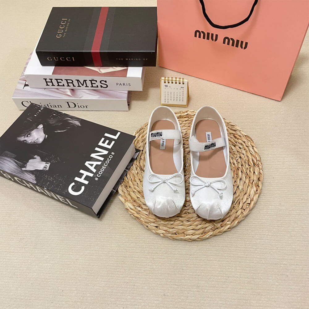 MiuMiu Satin ballerinas