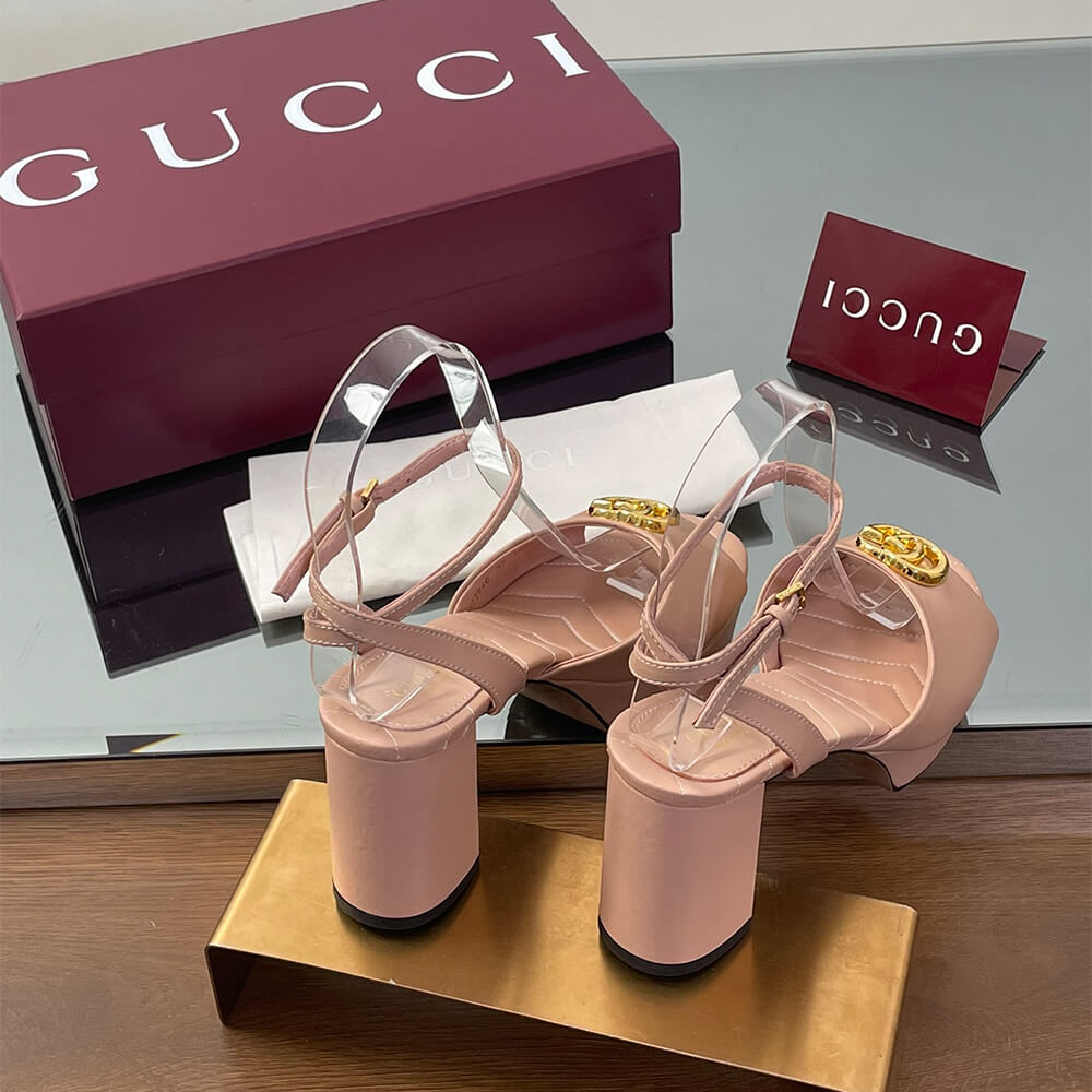 GUCCI Women s platform sandal with Double G