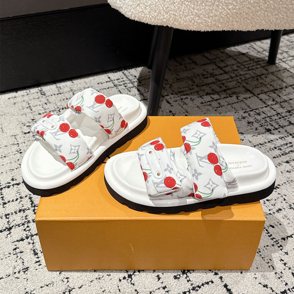 LV x TM Pool Pillow Flat Comfort Mule