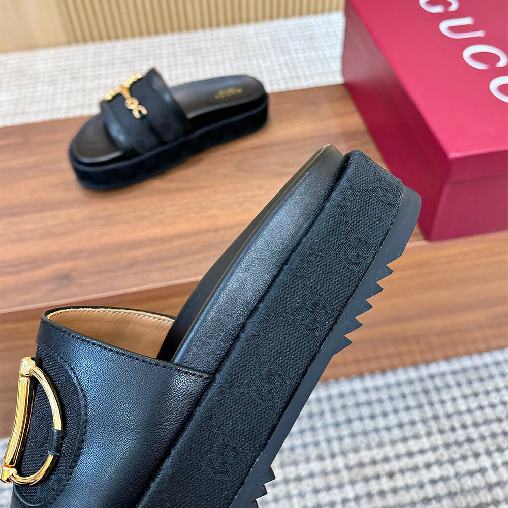 GUCCI Women s platform slide sandal