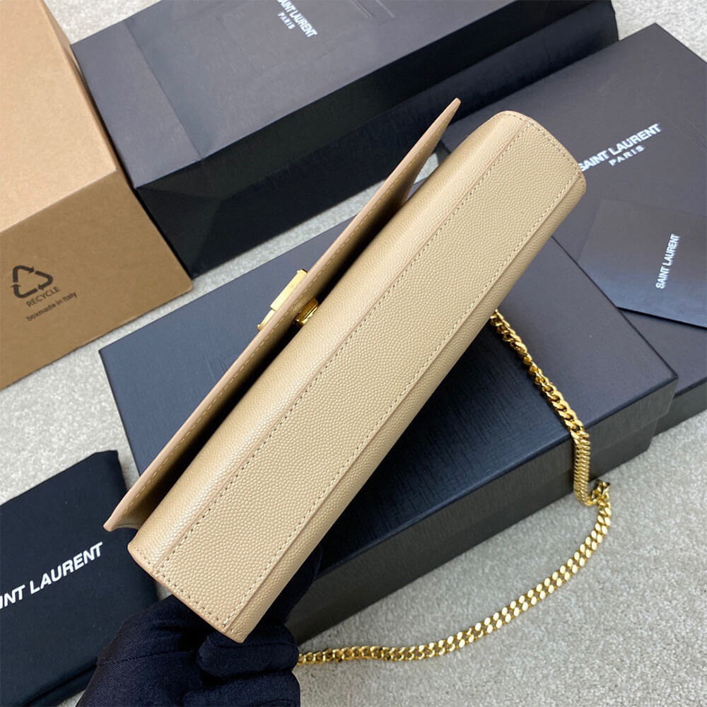 YSL kate medium in grain de poudre embossed leather