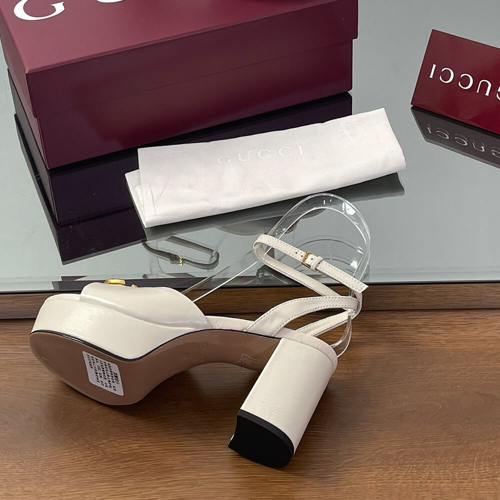 GUCCI Women s platform sandal with Double G