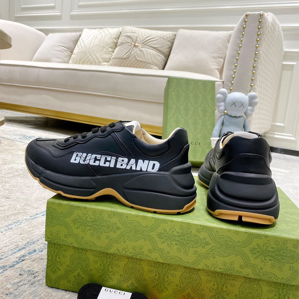 Gucci Rhyton  Gucci Band Black  Sneaker