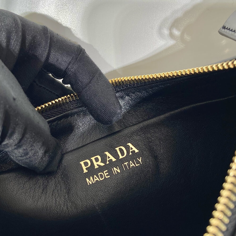 Prada Arqué small leather shoulder bag(HIGH-END GRADE)