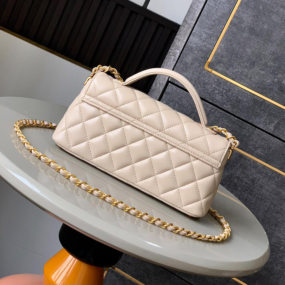 CHANEL Mini Flap Bag with Top Handle(HIGH-END GRADE)