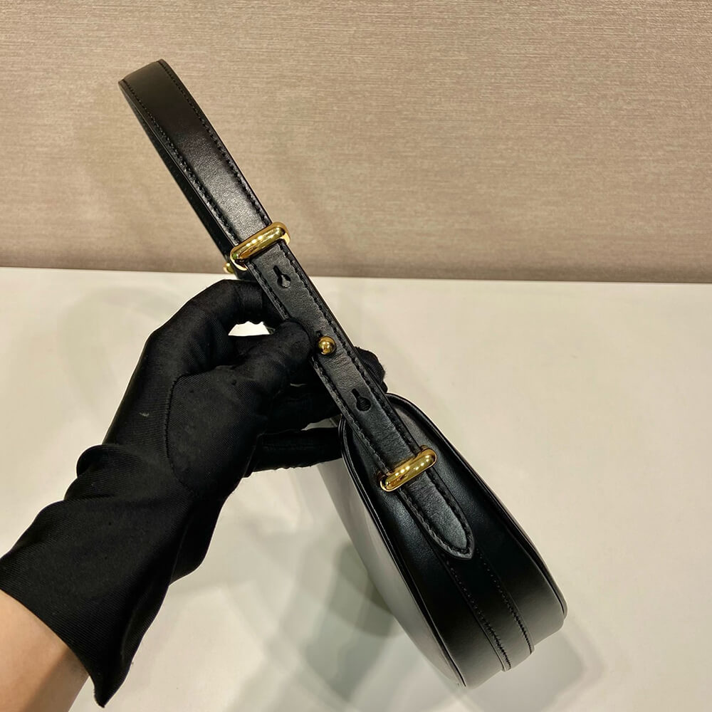 Prada Arqué small leather shoulder bag(HIGH-END GRADE)