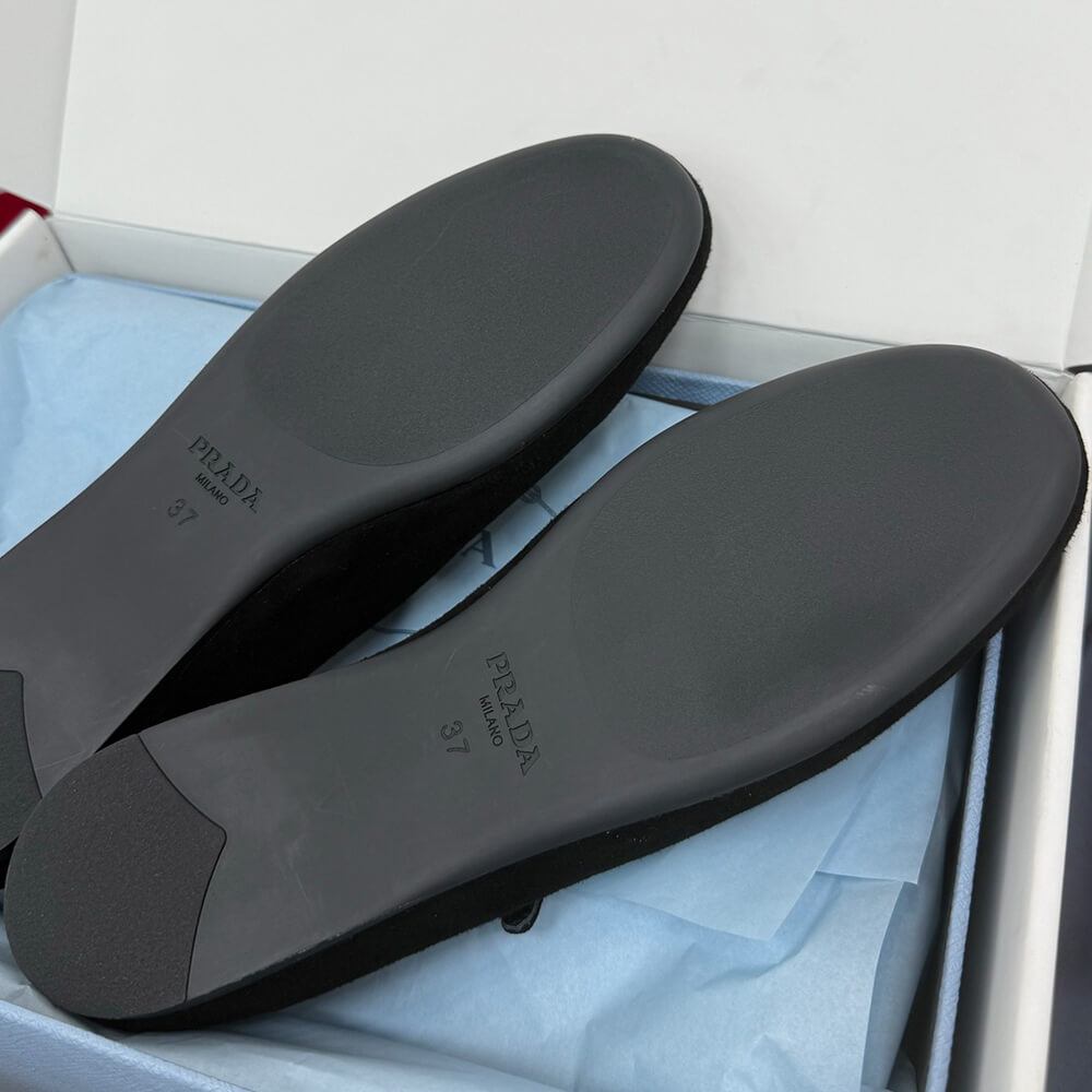 PRADA Suede ballerinas