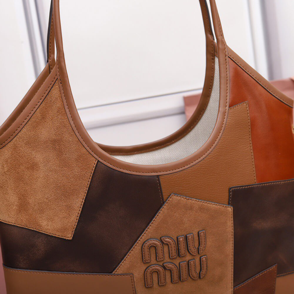 MIUMIU REGULAR IVY leather patchwork bag(HIGH-END GRADE)