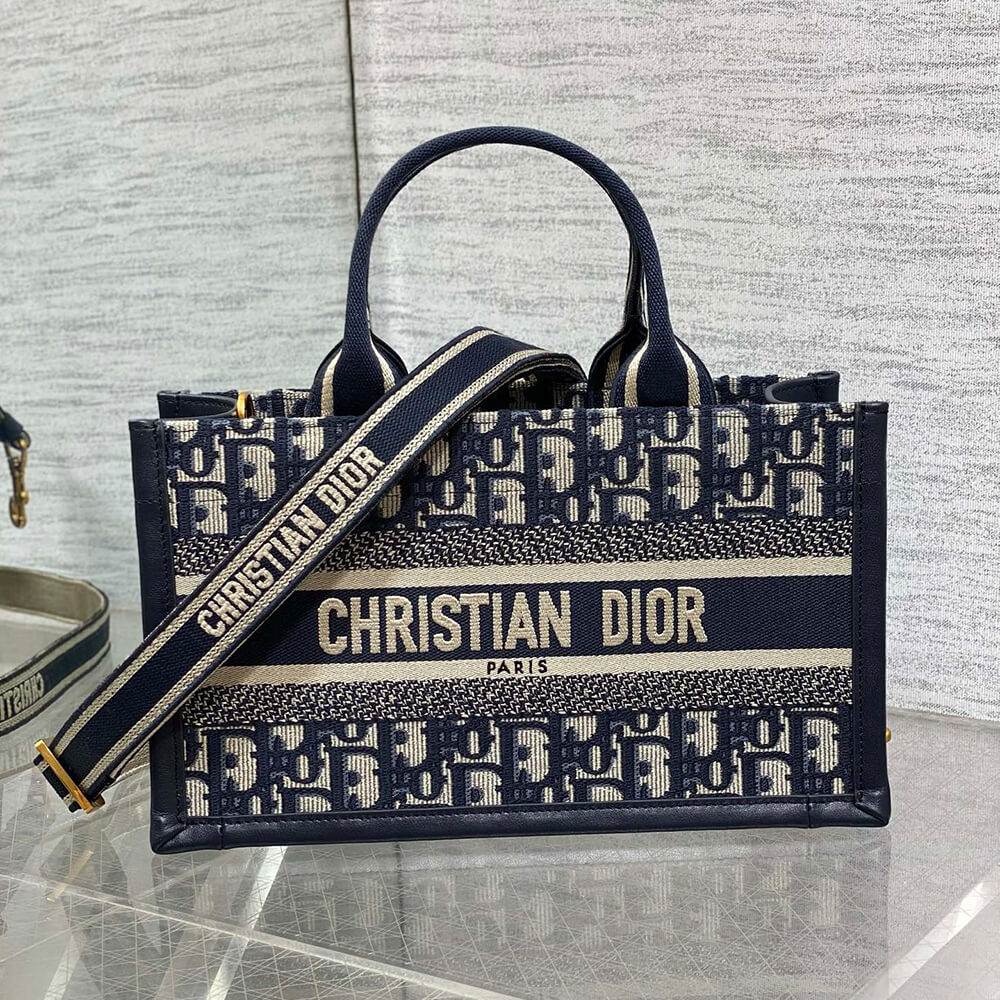 Dior East-West Dior Book Tote with strap