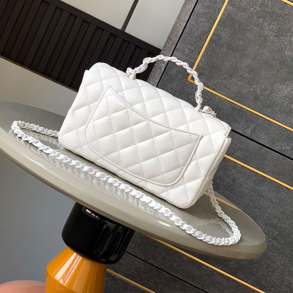 Chanel Mini Flap Bag with Top Handle(HIGH-END GRADE)