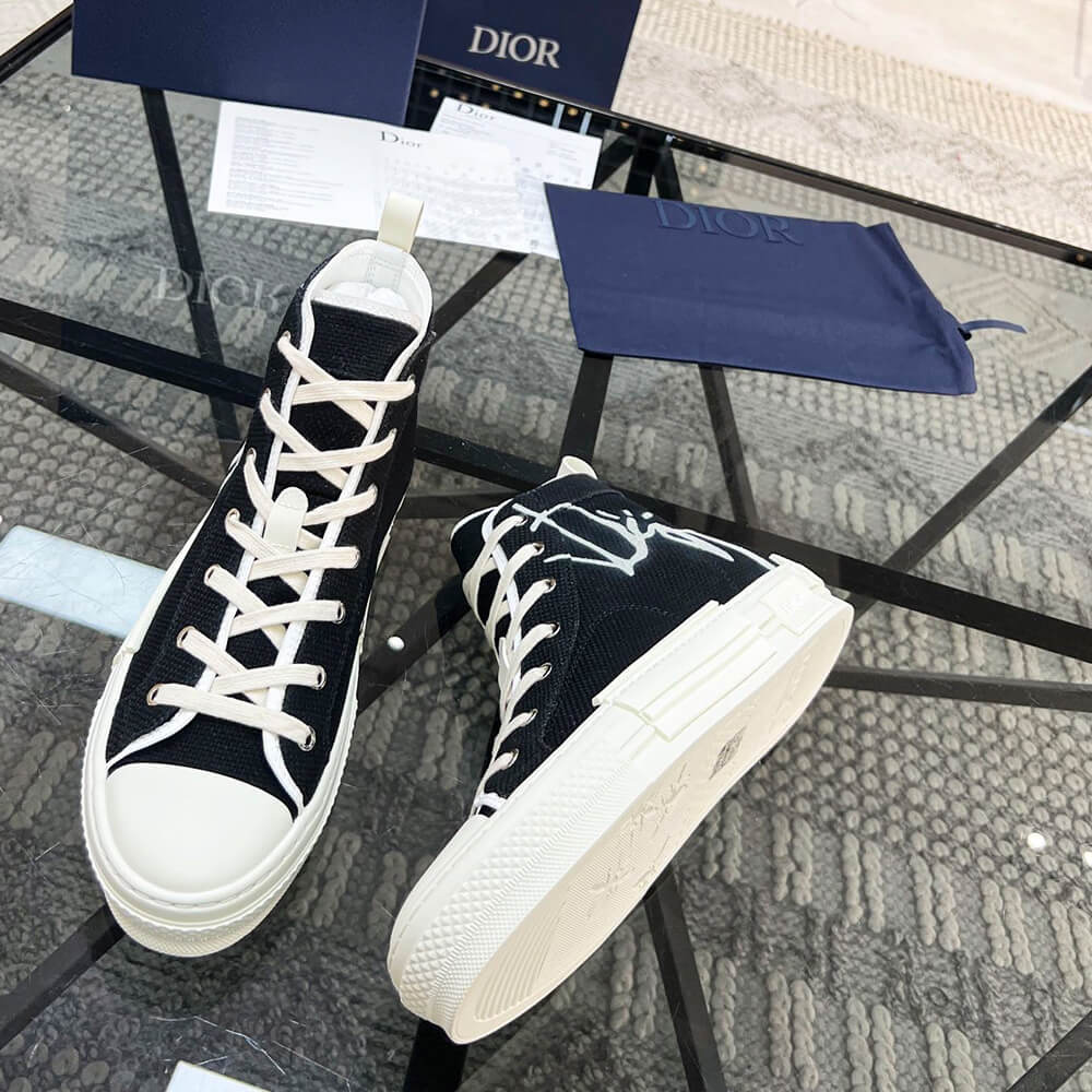 B23 CACTUS JACK DIOR HIGH-TOP SNEAKER