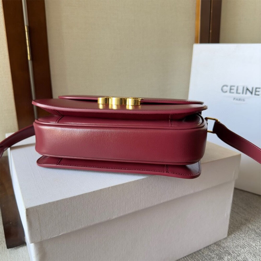 CELINE CLASSIQUE TRIOMPHE BAG in shiny calfskin(HIGH-END GRADE)