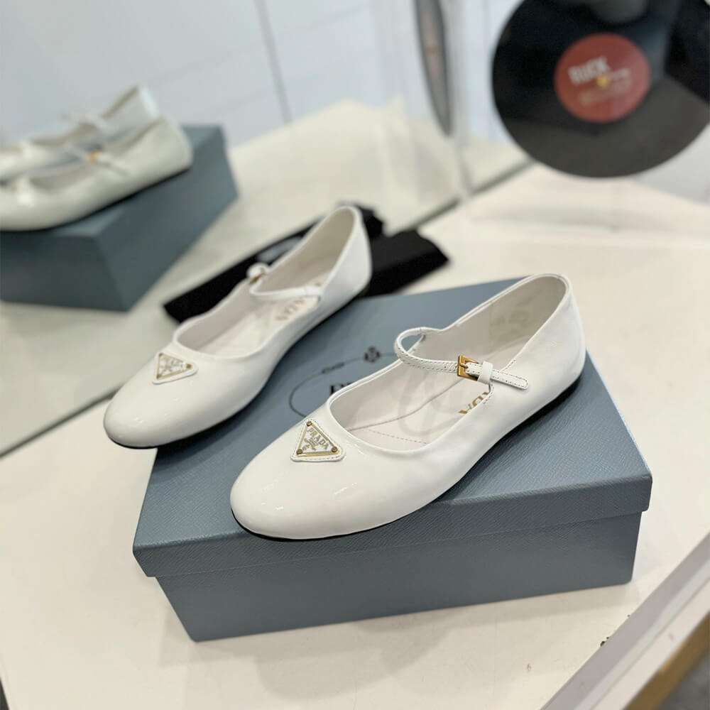 PRADA Nappa leather ballerinas