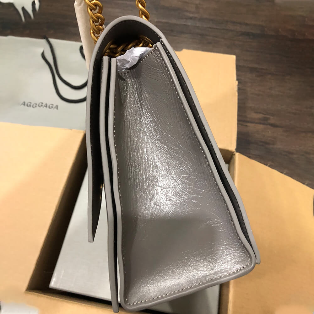 Balenciaga Women s Crush Chain Bag Medium(HIGH-END GRADE)