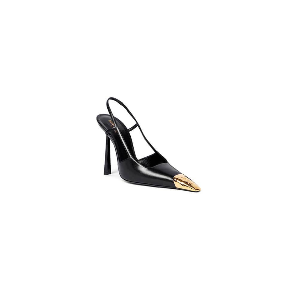 YSL Jeanne Slingback Pumps in Patent Leather
