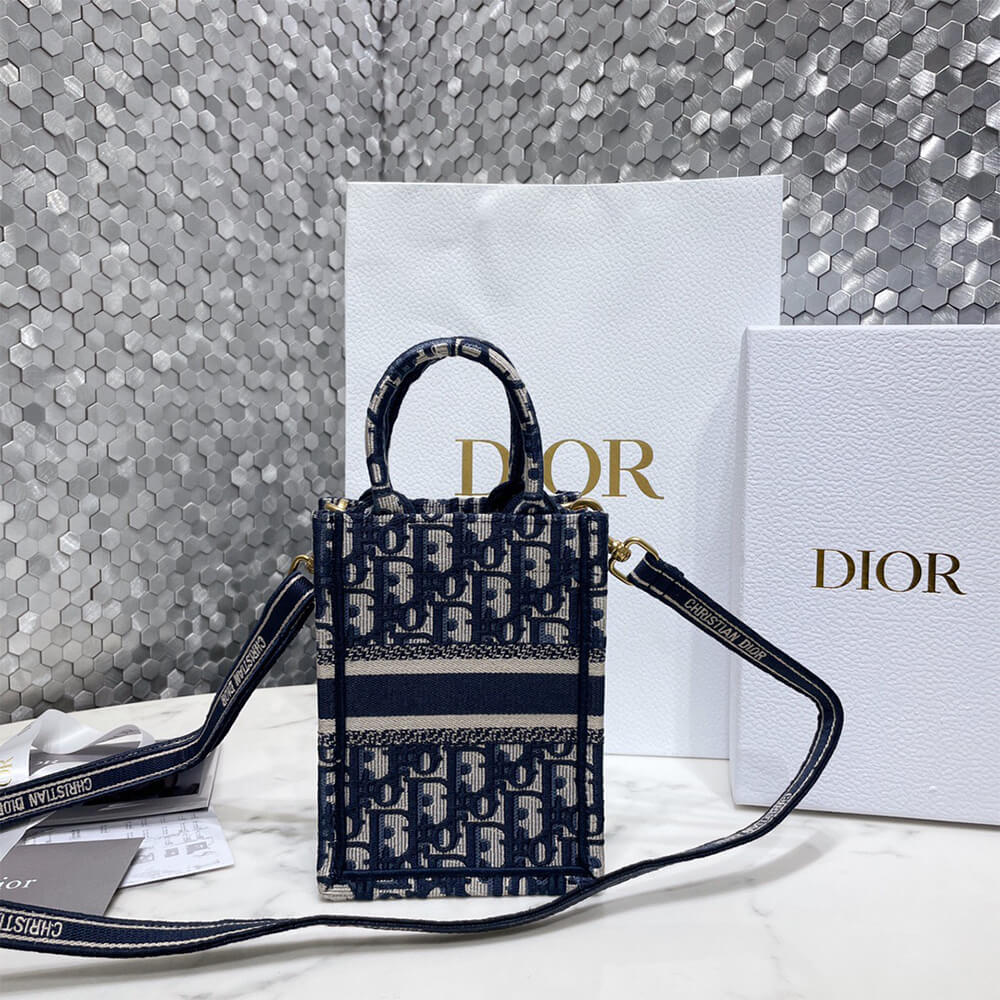 MINI DIOR BOOK TOTE PHONE BAG