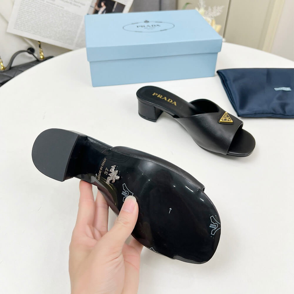 Prada Padded nappa leather sandals